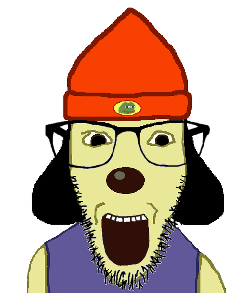 File:244518 - soybooru.com - 1soyjak animal ears animals bald beanie black eyes blue clothes brown eyes clothes dog dog ear dog ears dog nose dogs dylanjak ear ears frog front view gaping mouth happy happy acked bernd hat looking.png