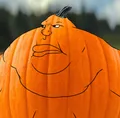 Endmutt's body is so fat that his body resembles a pumpkin