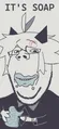 Oliver, a smug bully, depicted eating soap for some reason.