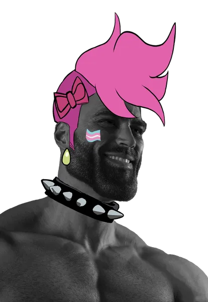 File:Pink-Haired Enbie Gigachad.png