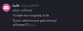 bu5t threatens to rape manglegirl88, who was 16 at the time.
