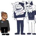 Possibly the oldest FPE 'jak made, some 2 random FPE characters as frogs laughing at Joel