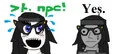 Soytan meets the npc version of herself.