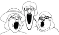 Soyjak trio (female edition)