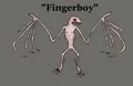 The drawing from the Sam 'O Nella video that might have inspired the name of fingerboy