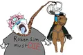 Average Ruben sim fan cleansing the world for hyperborea