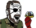 ESAM as Big Boss from Metal Gear.