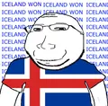 Icelandic massjak showcasing Icelandic victory