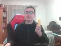 one can only wonder what he's going to do with that banana.
