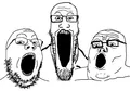 Tony Soprano Soyjak is best known for being in the soyjak trio. Most SoyBooru posts of this variant are the trio