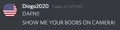 diogo being a horny little retard.
