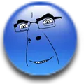 A blue dot is shown when the network variance index is above 95%. Represented by a smiling Cobson.
