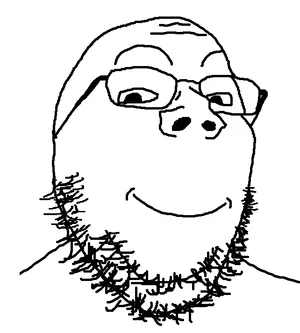 SoyBooru.com - 355 - closed mouth glasses smile soyjak stubble subvariant shrimpish variant gapejak.png