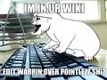 A kitten edit warring over pointlezz shit