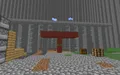 Union Station after being griefed. The interior was gutted.