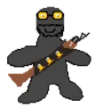 Soot with an AK-47
